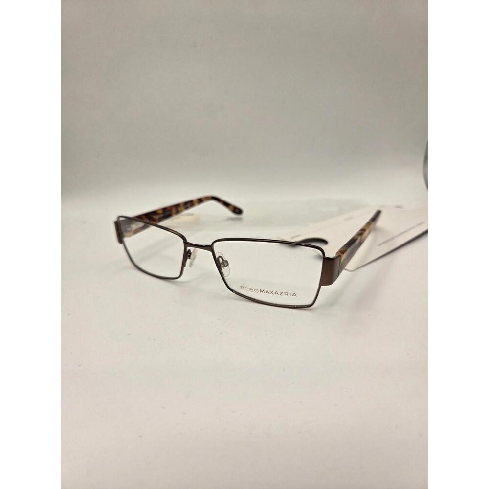 New BCBG MAXAZRIA Lisbeth Coffee Rectangular Womens Eyeglass Frames 54-16-135